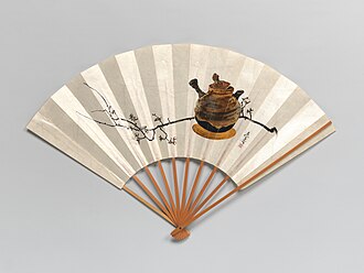 Plum Branch and Teapot
