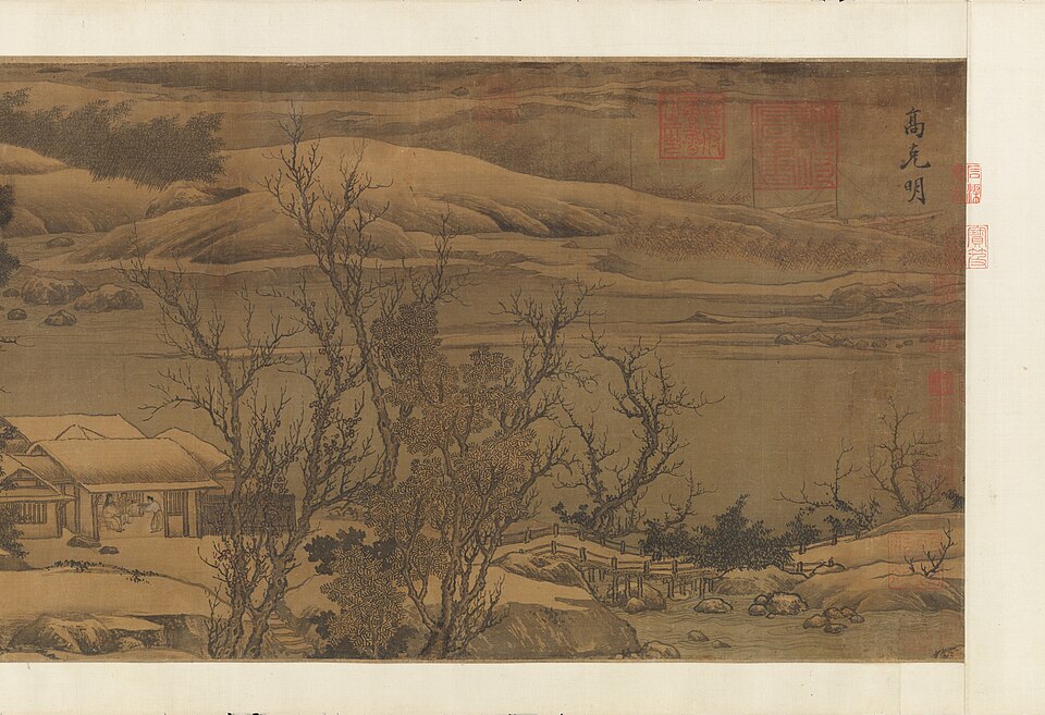 Streams and Mountains Under Fresh Snow