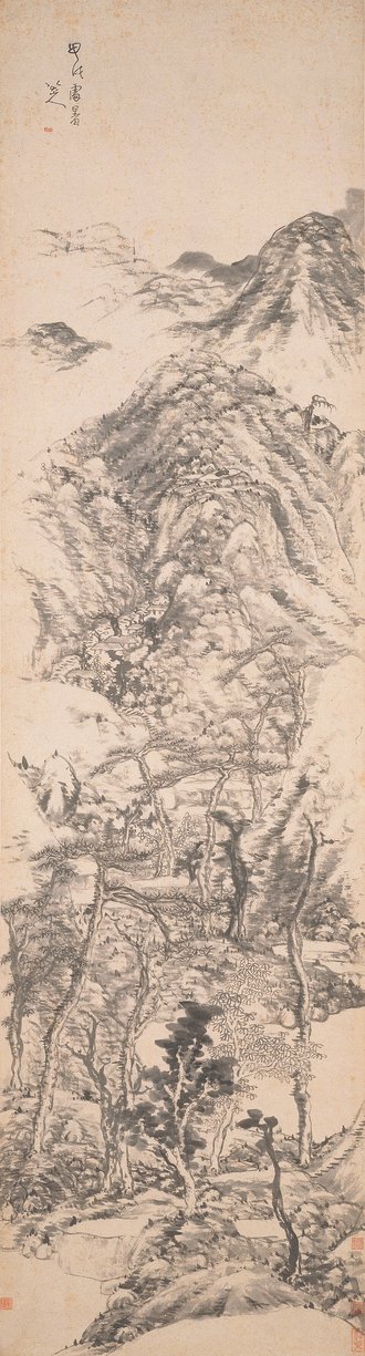清  朱耷  秋山图轴