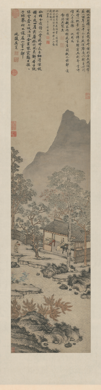 沈周桂花书屋轴