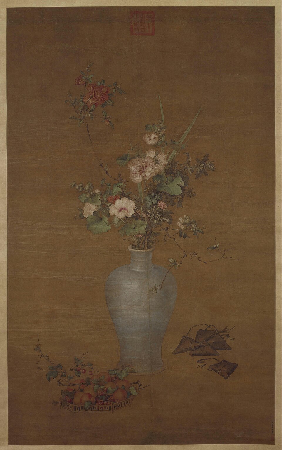 郎世宁午瑞图轴