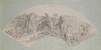 程正揆山水图扇页