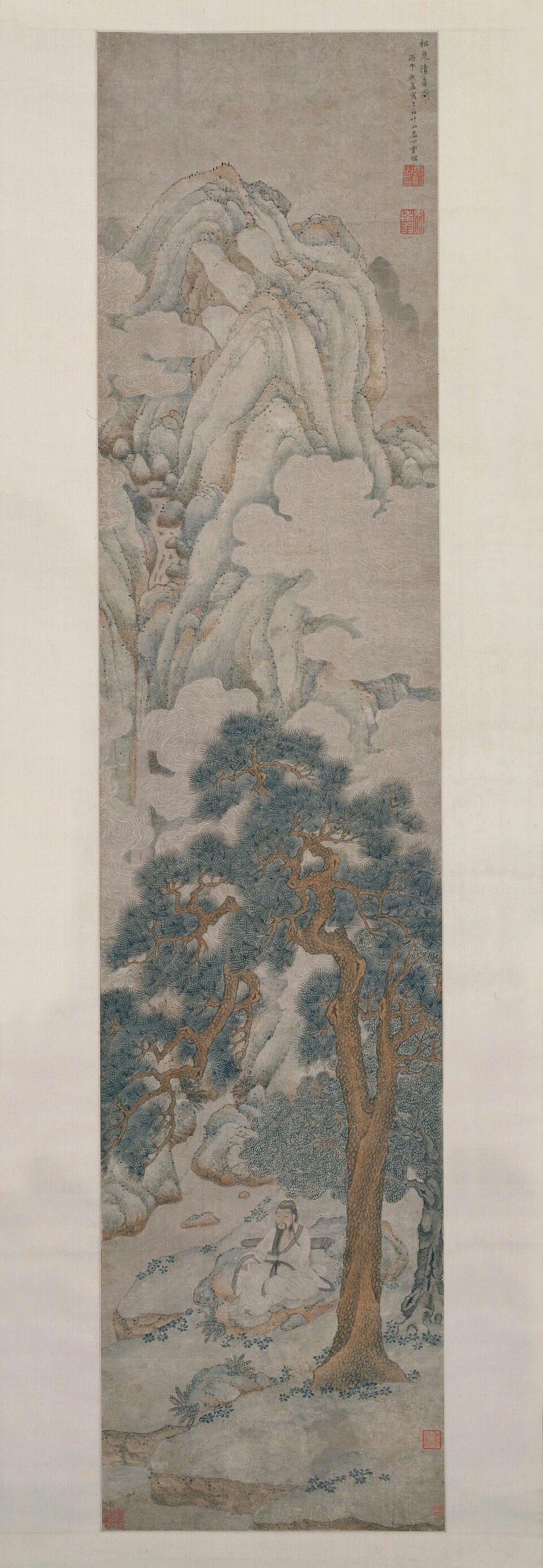 丁云鹏松泉清音图轴
