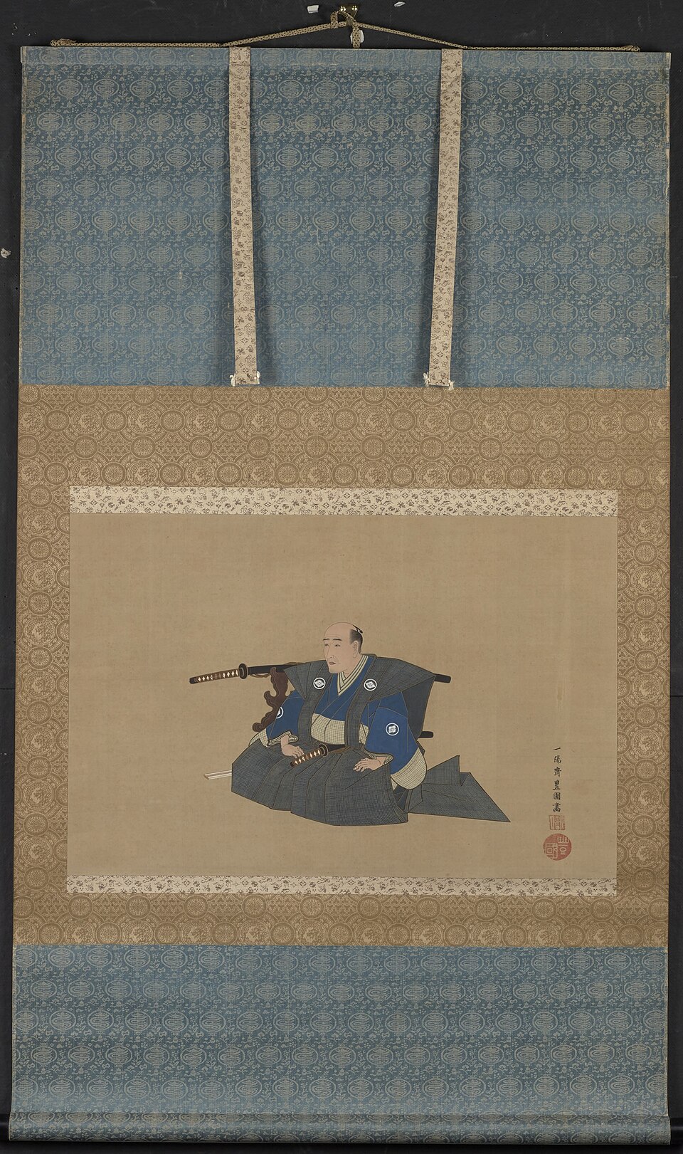 Portrait of a high-ranking samurai