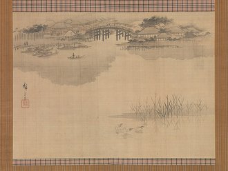 The Imado Bridge at the Foot of Mount Matsuchi