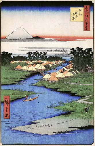 名所江戸百景 堀江ねこざね