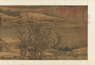 Streams and Mountains Under Fresh Snow