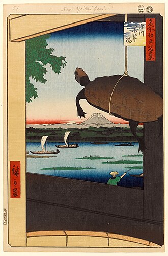 名所江戸百景 深川萬年橋