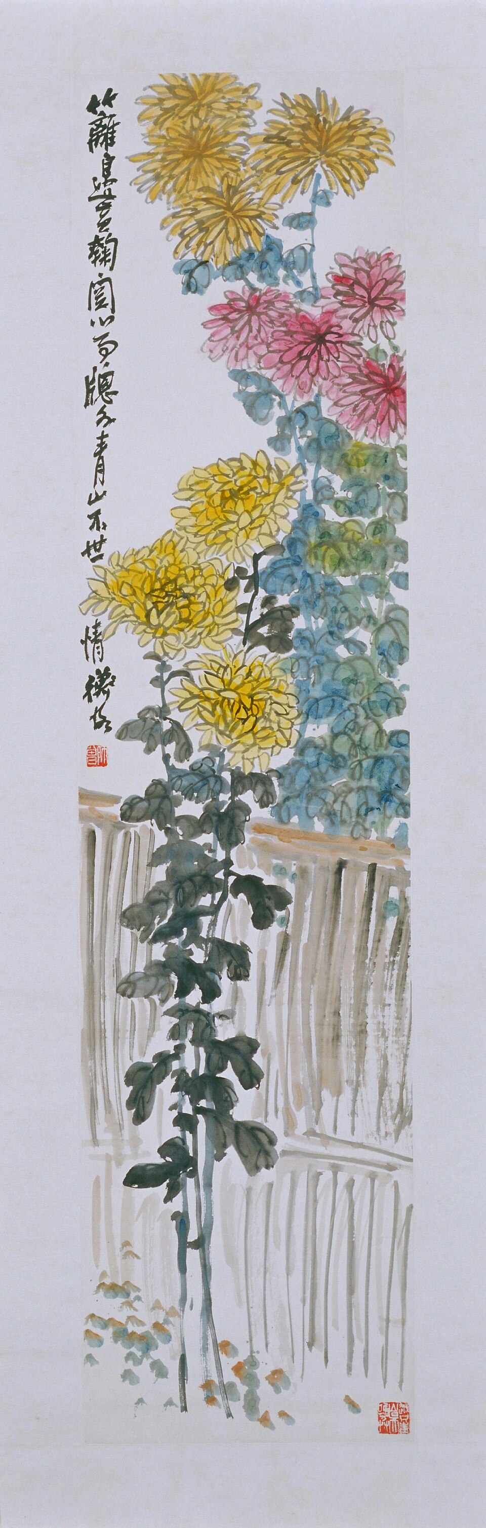 陈师曾篱菊图轴
