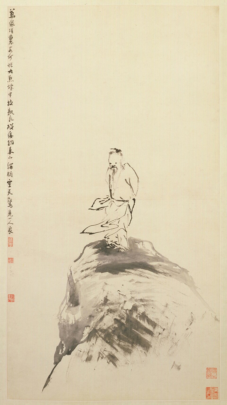 高其佩高岗独立图轴