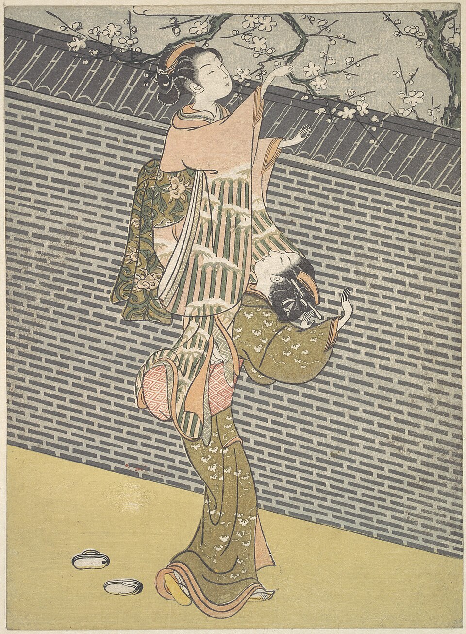 梅の枝折り