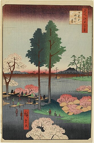 名所江戸百景 日暮里諏訪の台