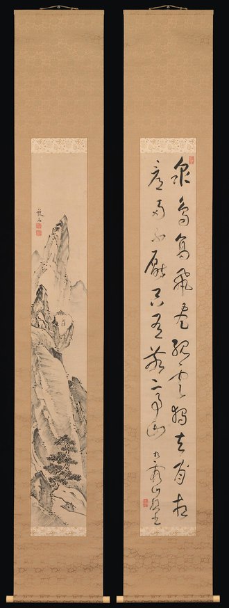 Landscape and Couplet of Chinese Verse