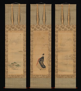 Snow, Moon, and Cherry Blossoms (Yoshiwara in Three Seasons)