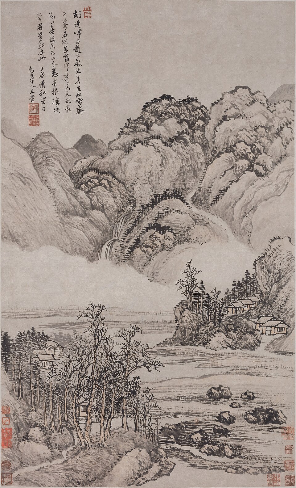 After Hu Yanhui’s Landscape in Light Colour