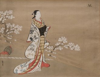 Parody of Murasaki, from "Lavender" (Wakamurasaki), chapter 5 of the Tale of Genji