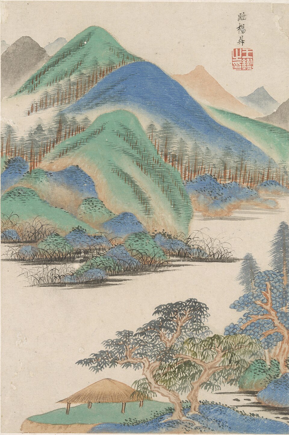 Landscape in the Style of Various Old Masters: In the Style of  Yang Sheng
