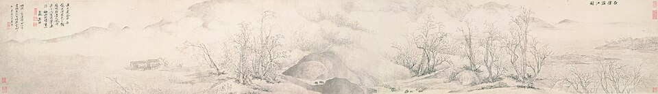 清  吴历  白传湓江图卷