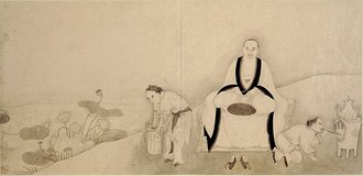 明 李麟十八罗汉图册