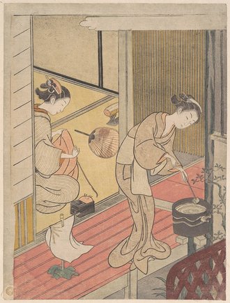 座舗八景 手拭掛帰帆