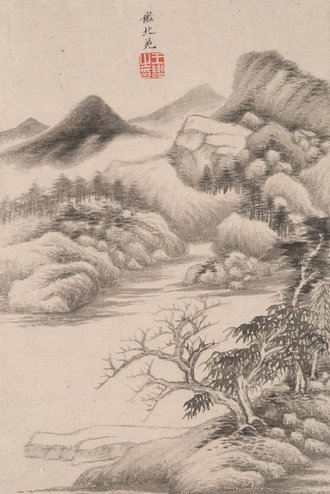 Landscape in the Style of Various Old Masters: In the Style of  Dong Yuan