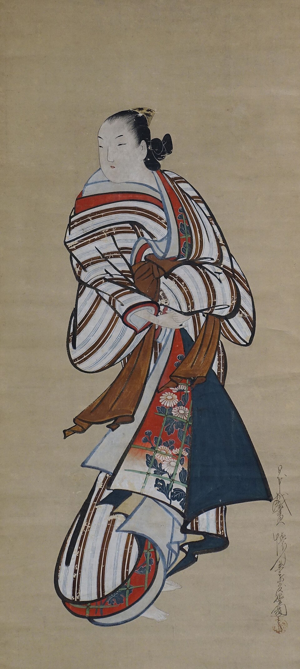 Standing Courtesan Looking Over Her Shoulder