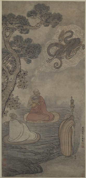 吴彬罗汉图轴