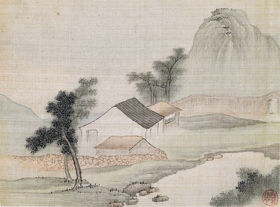 清 谢荪 山水图册（八开）