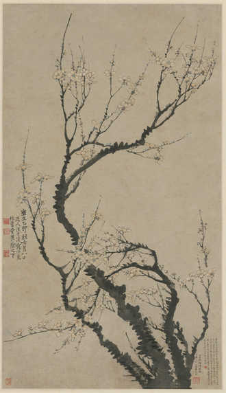 汪士慎梅花图轴