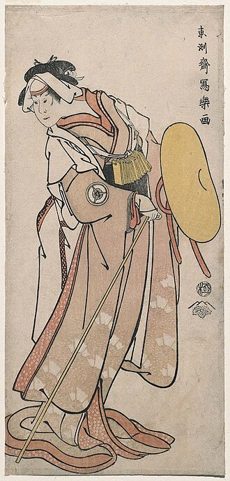 四代目岩井半四郎の鎌倉稲村が崎の娘おとま（巡礼姿）