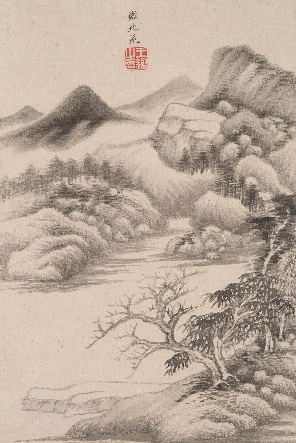 Landscape in the Style of Various Old Masters: In the Style of  Dong Yuan