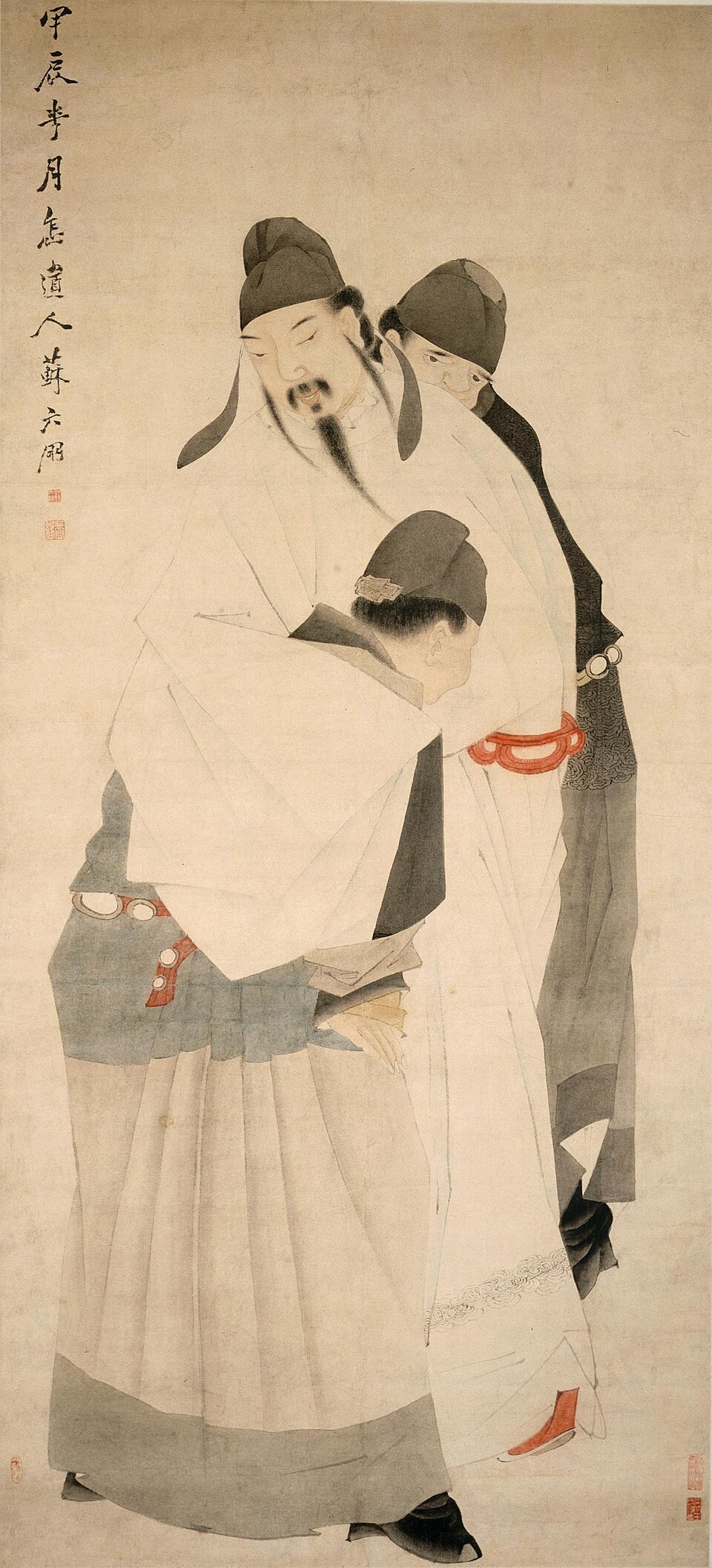 清 苏六朋  太白醉酒图轴