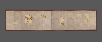 Folding Screen for Tea Ceremony with Six Bird-and-Flower Paintings