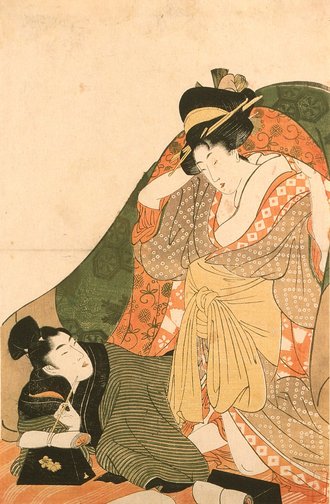 布団下の男女