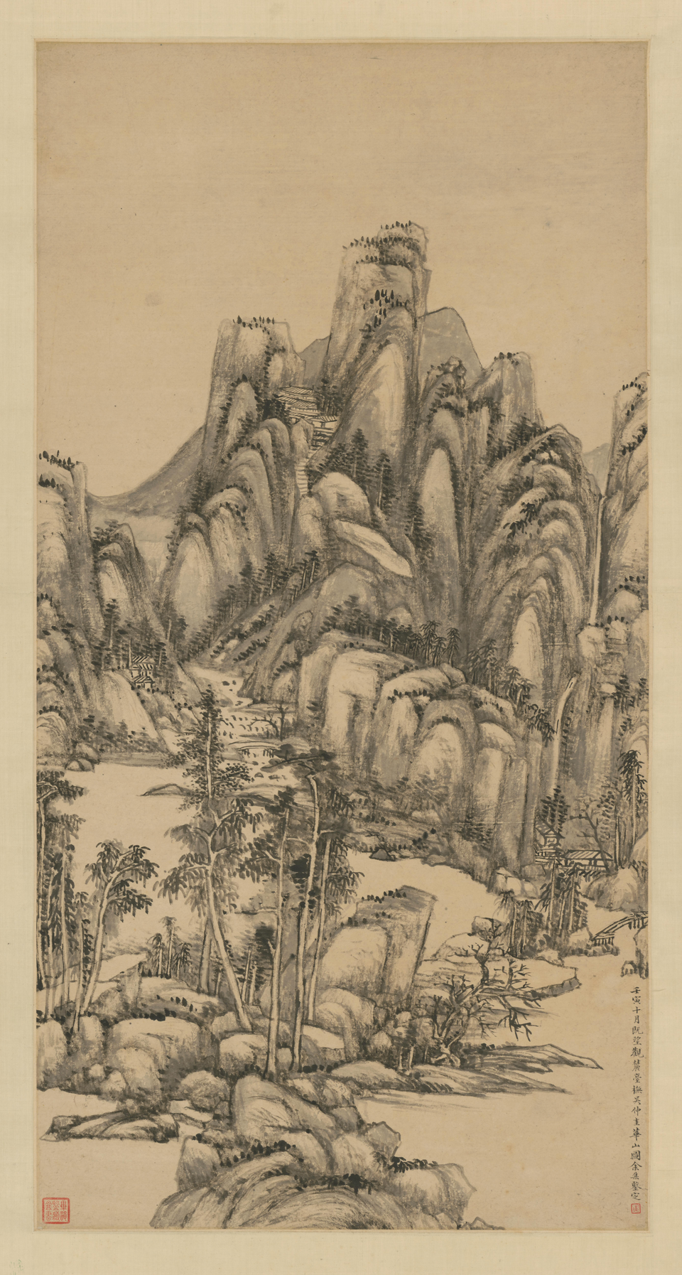 王原祁华山轴