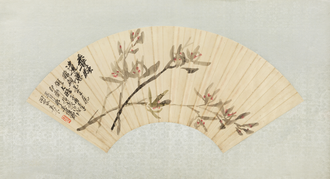 吴俊卿兰花扇页