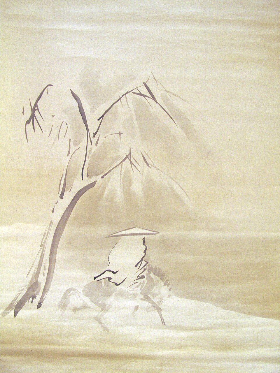 landscape under snow in the style of Ryō Kai