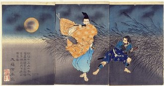 藤原保昌月下弄笛図