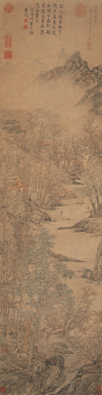 明  文伯仁  花谿渔隐图轴