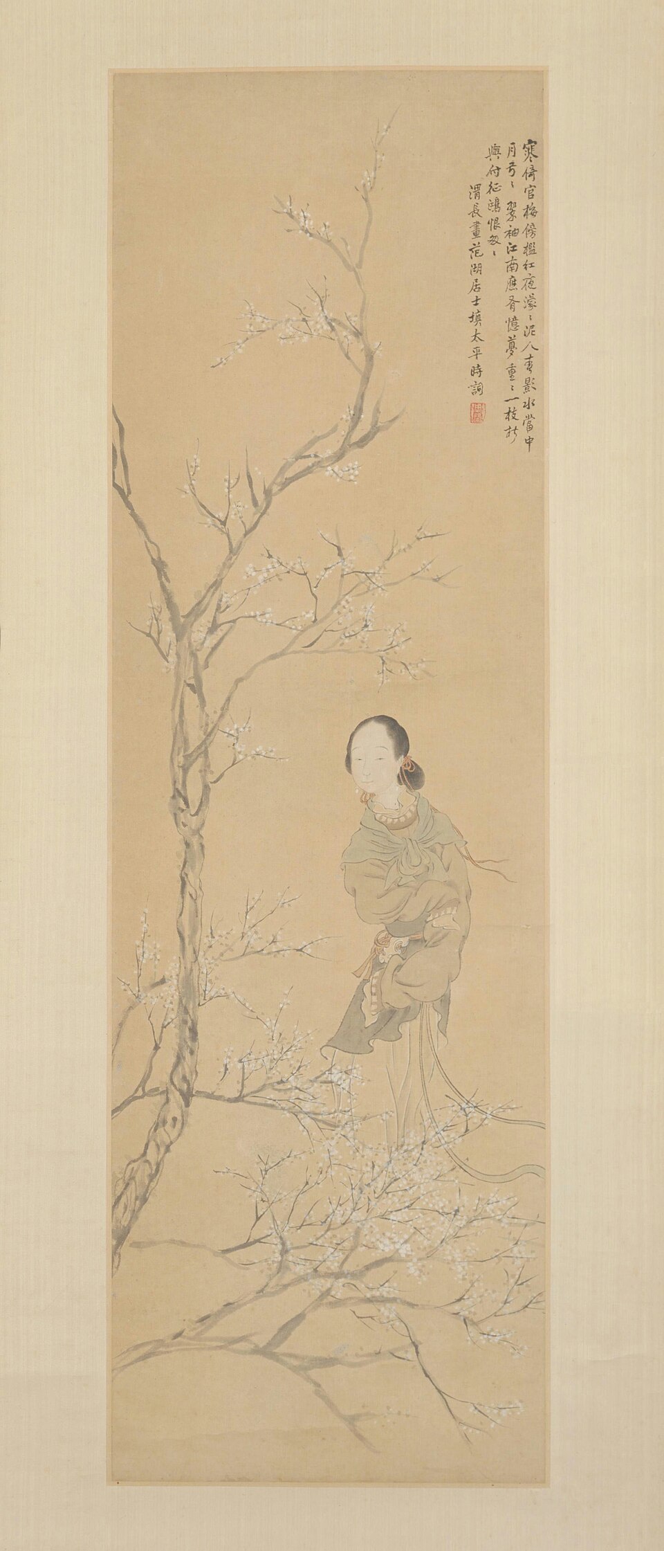 任熊仕女消闲图轴