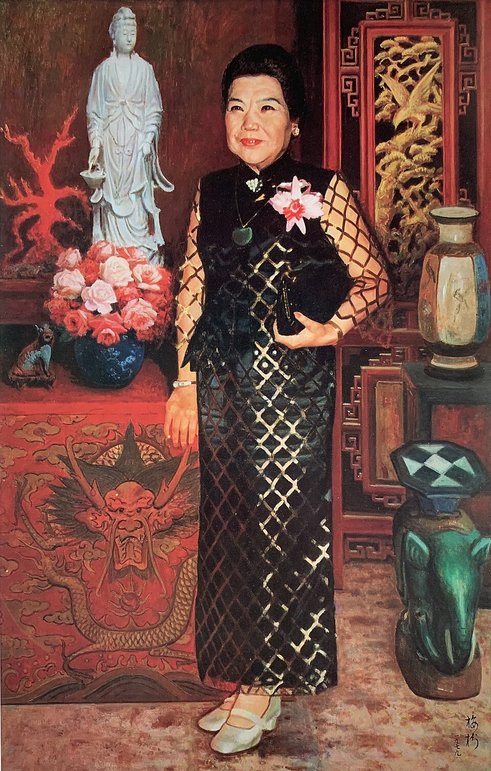 林太夫人月裡女士畫像
