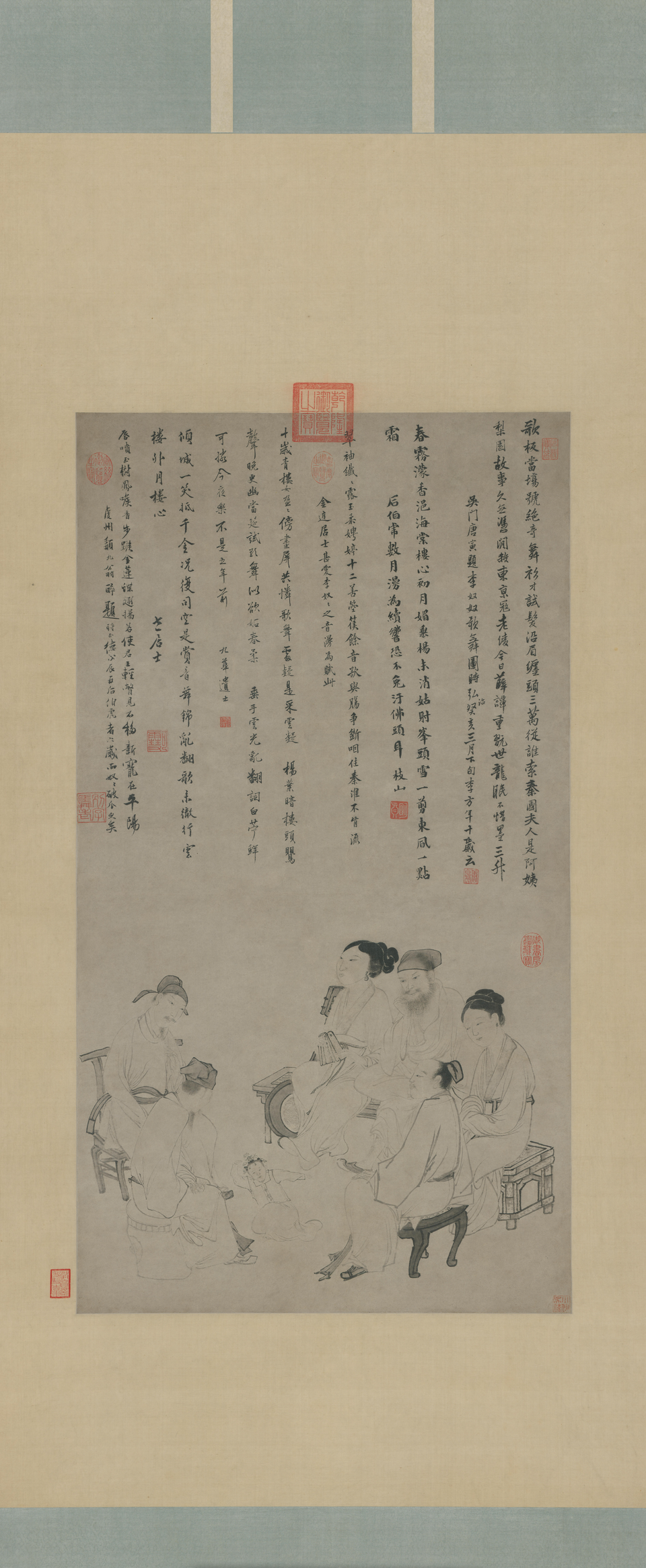 吴伟歌舞图轴