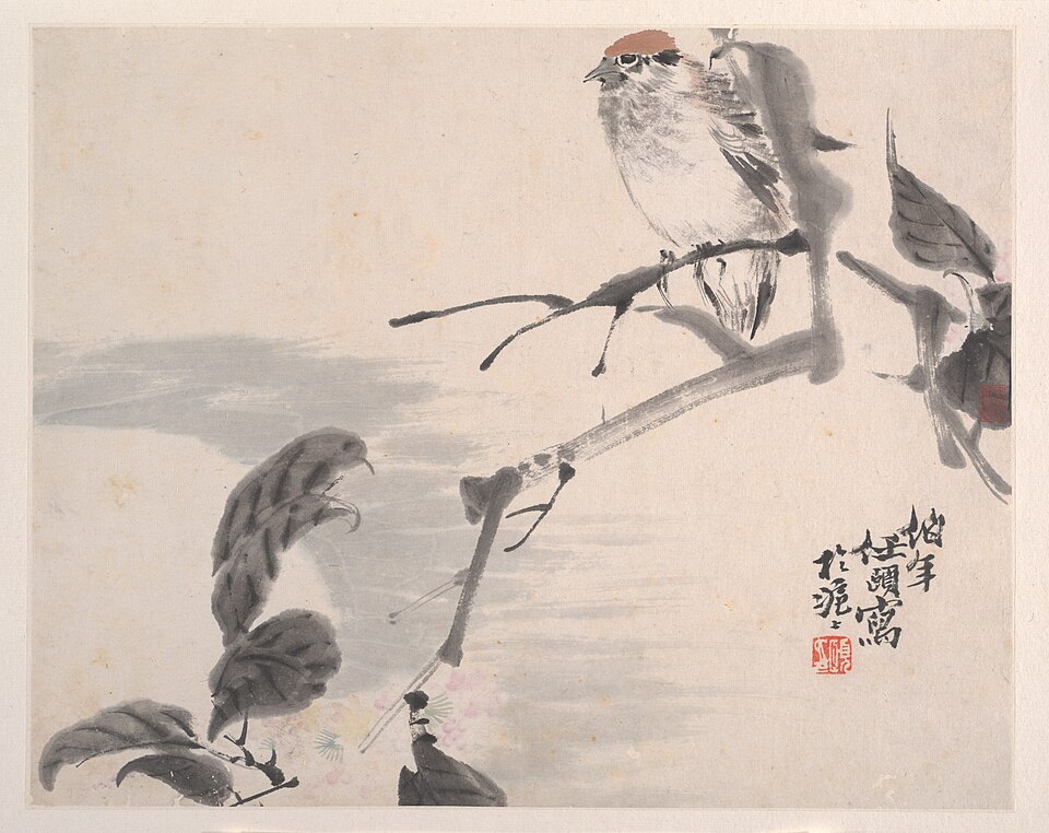 清  任頤  動物花鳥  冊頁八開