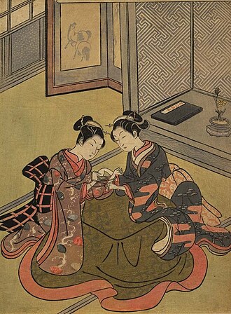 あやとり二美人