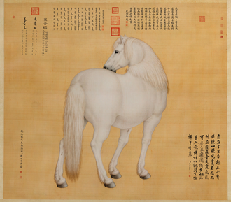 郎世宁万吉骦轴
