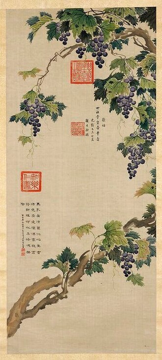 Vines with fruit.