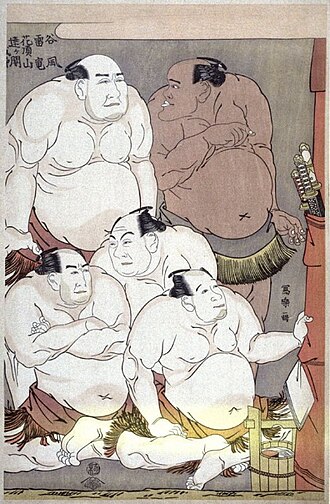 大童山の土俵入り 左