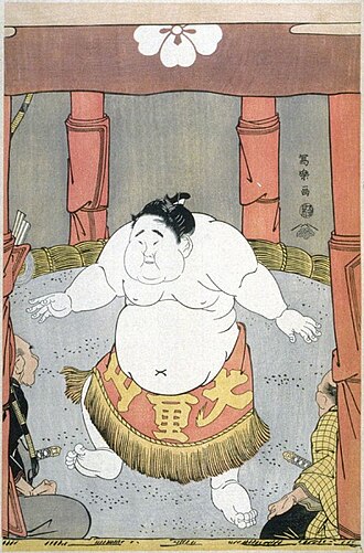 大童山の土俵入り 中