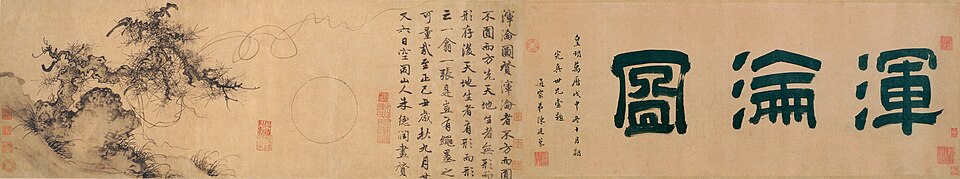 元 朱德润 浑沦图卷