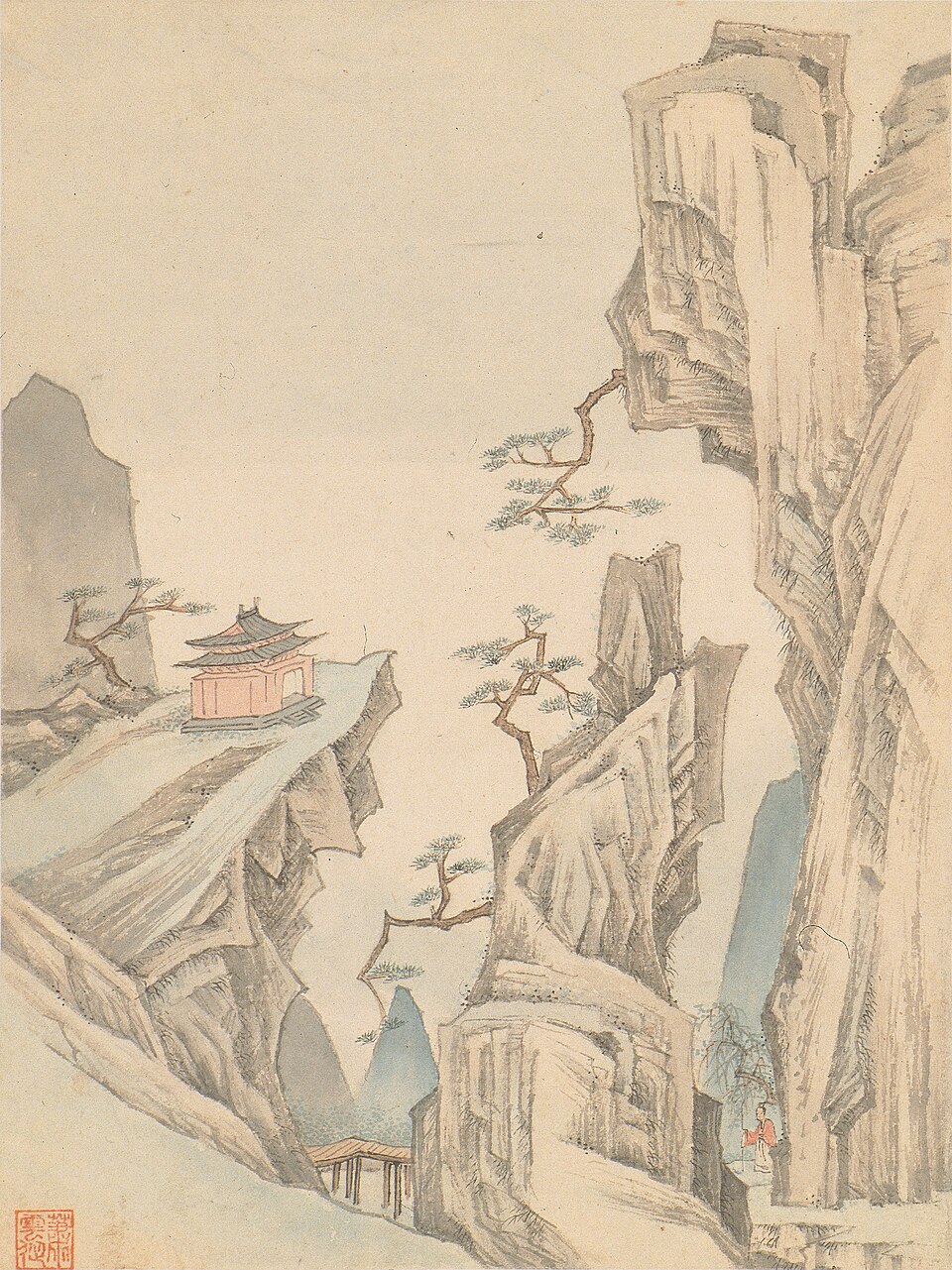 清  萧云从  山水册